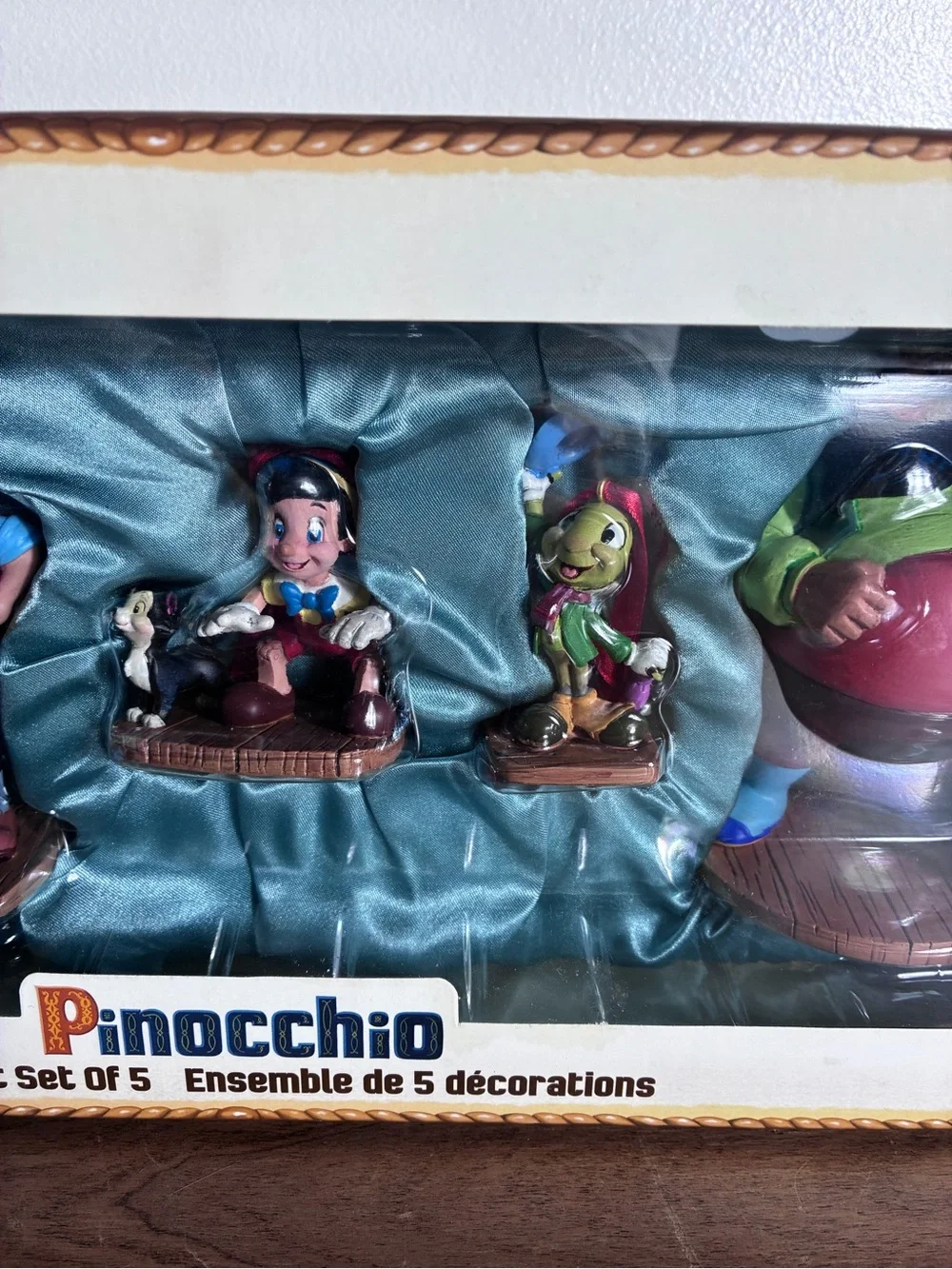 2015 Disney Store Pinocchio Ornaments Set Of 5. NEW